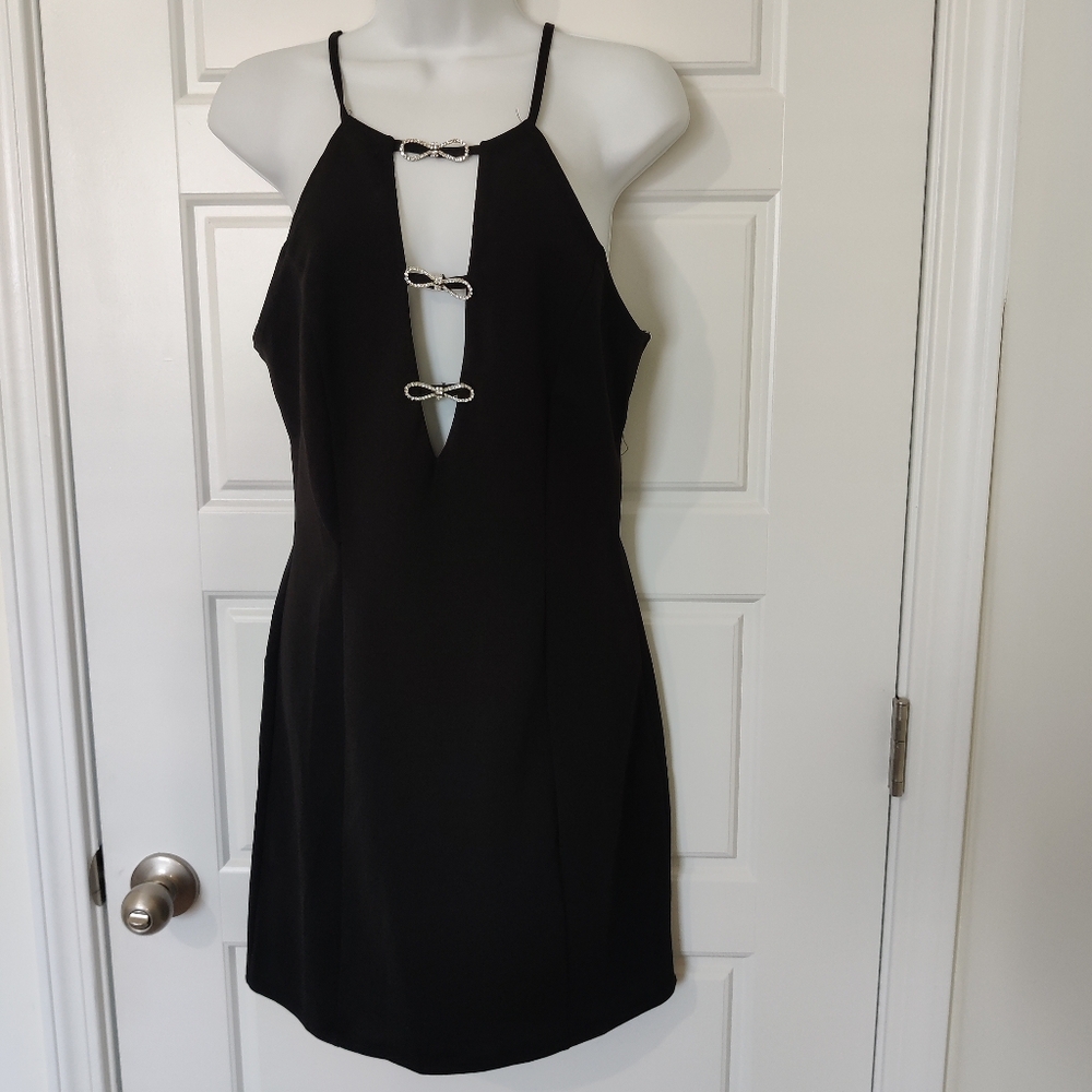 Express Jewel Bow Mini Dress NWT